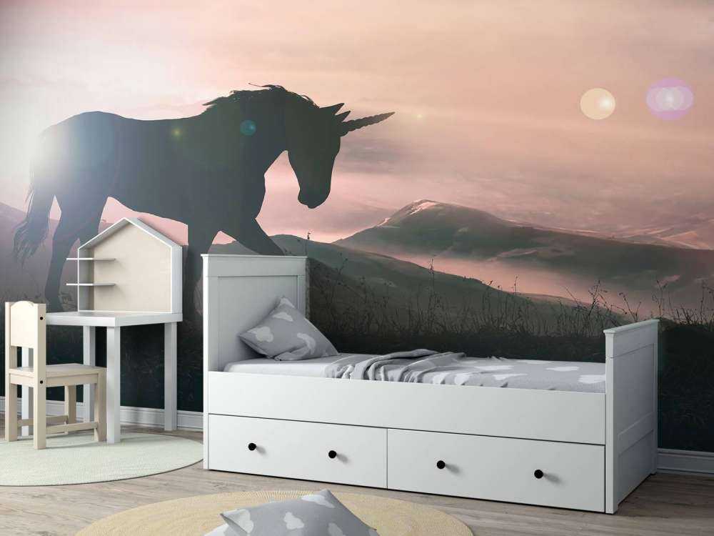 Einhorn bei Sonnenuntergang