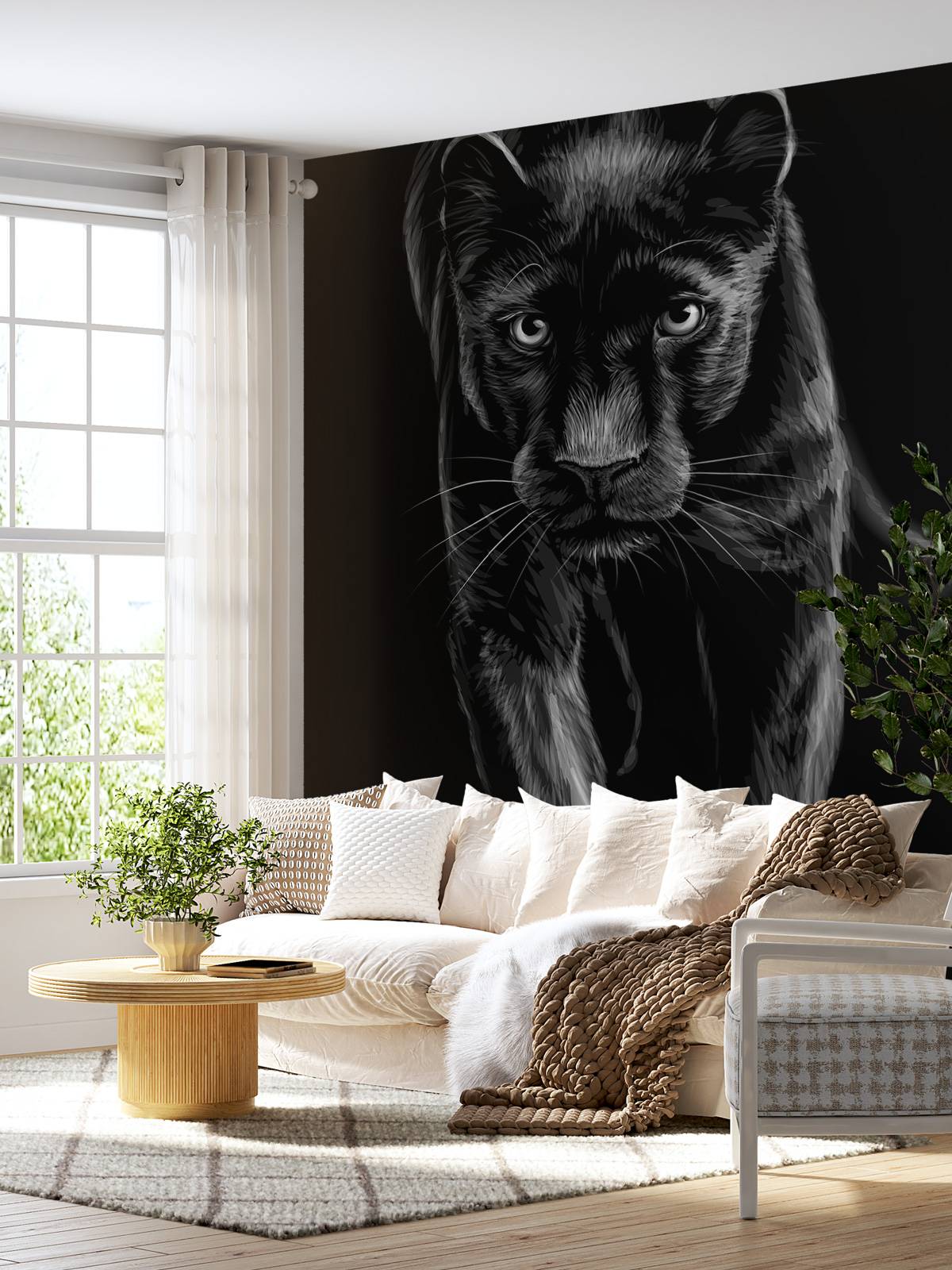 Panther auf der Flucht