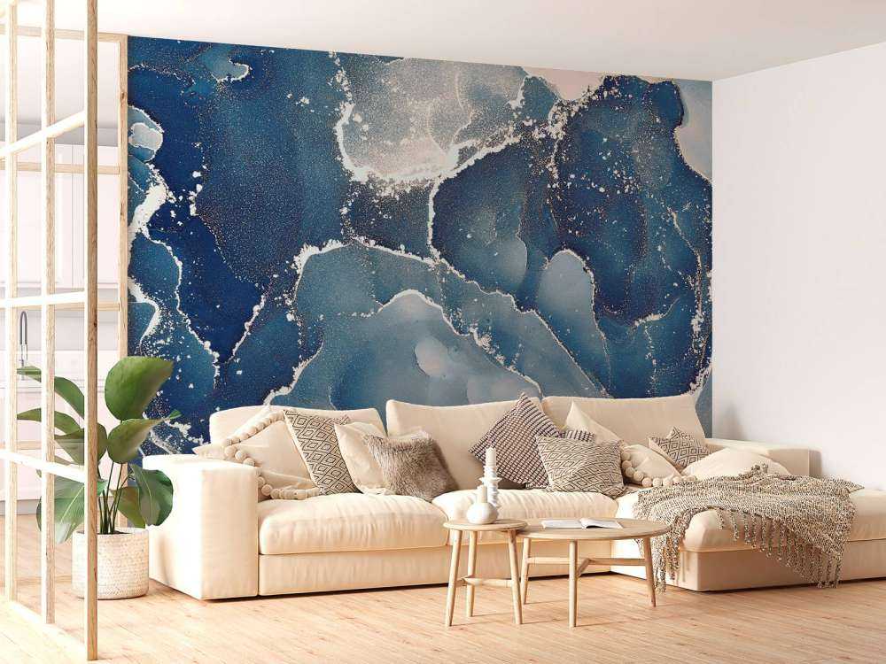 Blauer Marmor