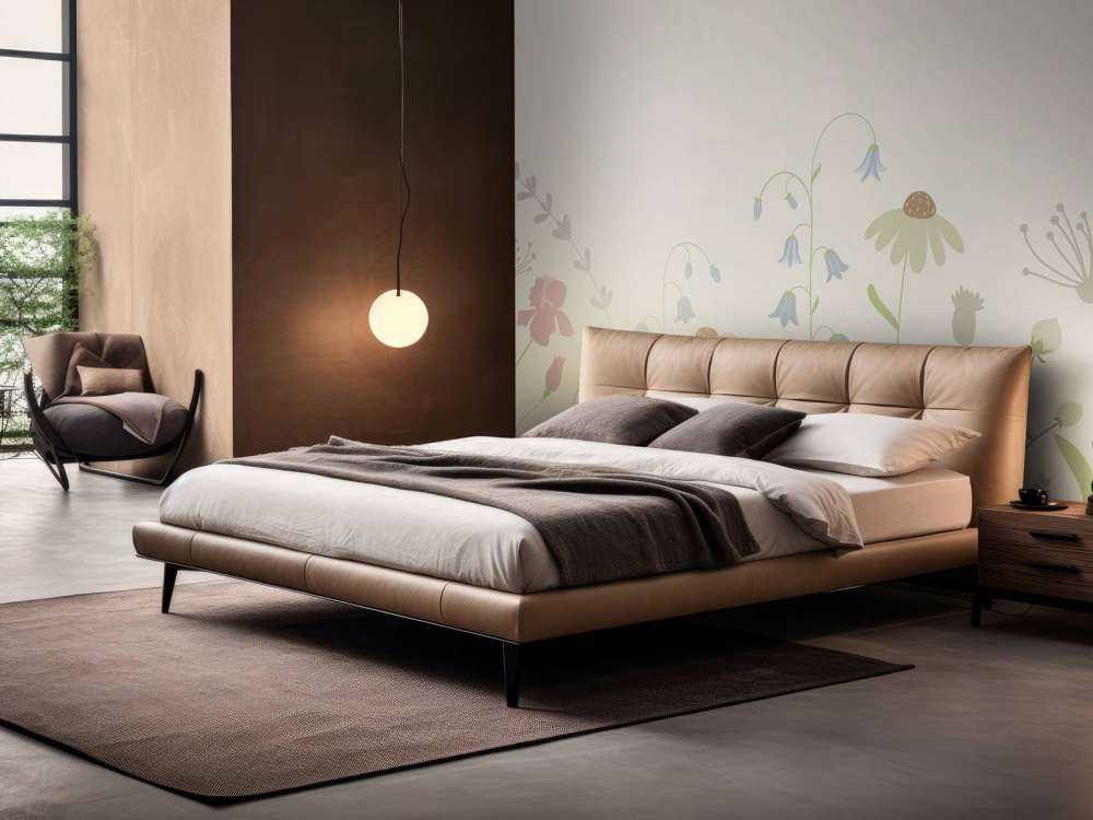 Blumenfeld in hochbeige, altrosa, grün und flieder