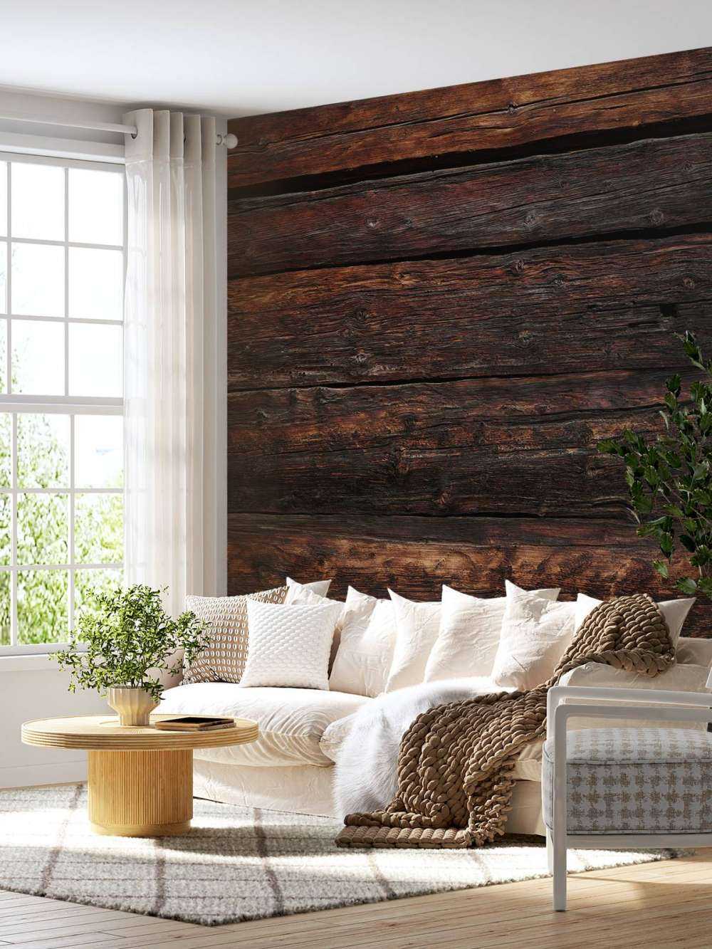 Verbranntes altes Holz