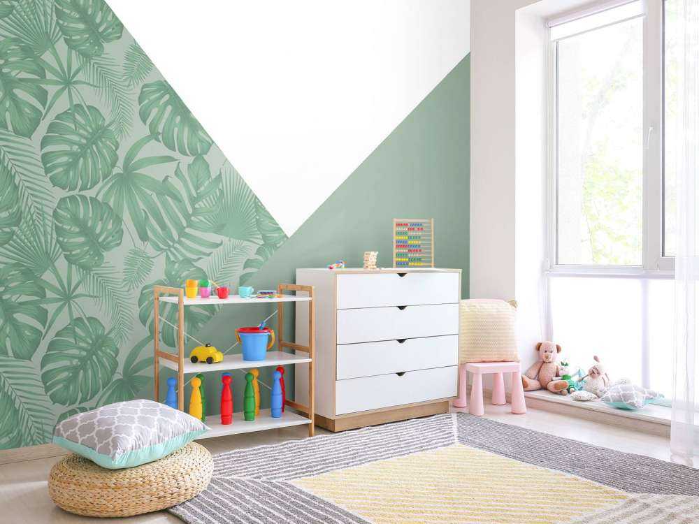 Dreiecke mit Dschungelmuster