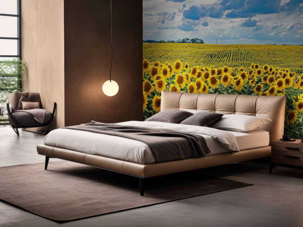 Wiese voller Sonnenblumen