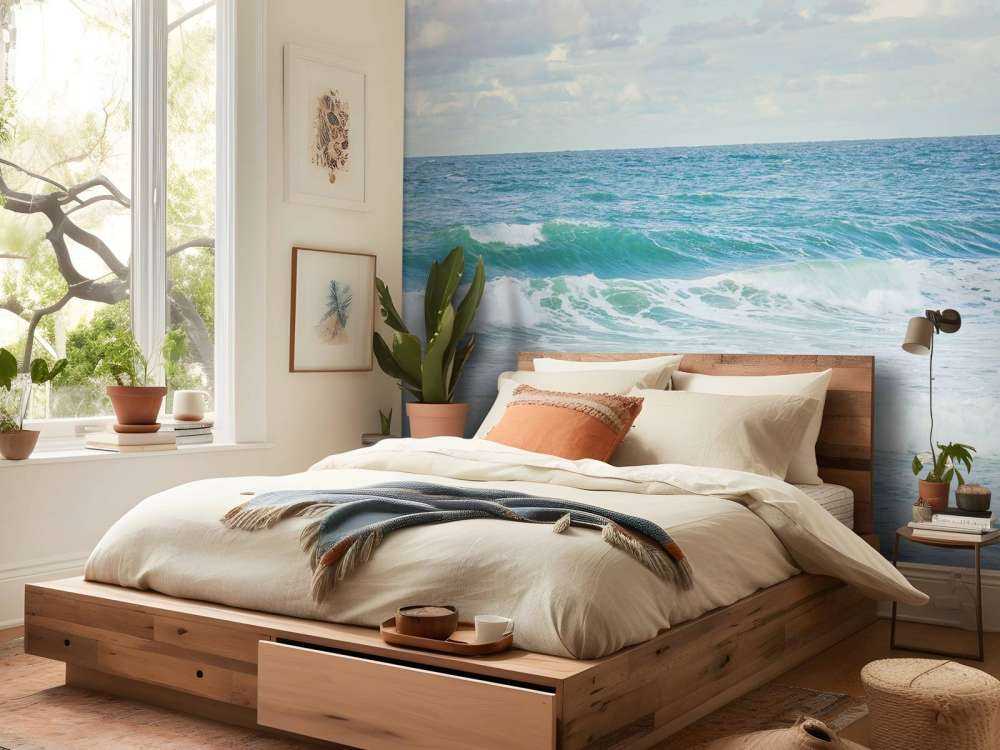 Meer mit hohen Wellen