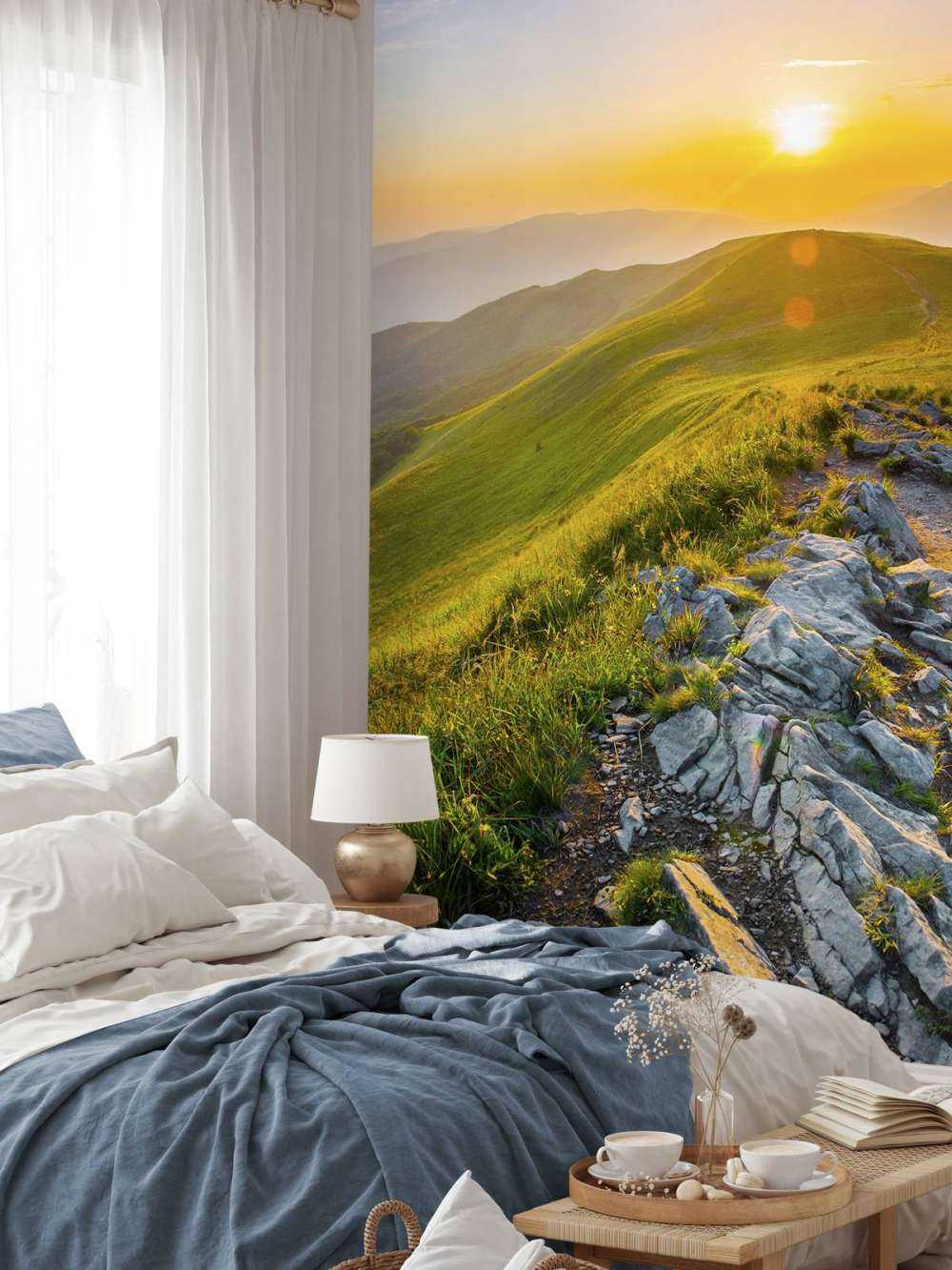 Sonnenuntergang in einer Berglandschaft