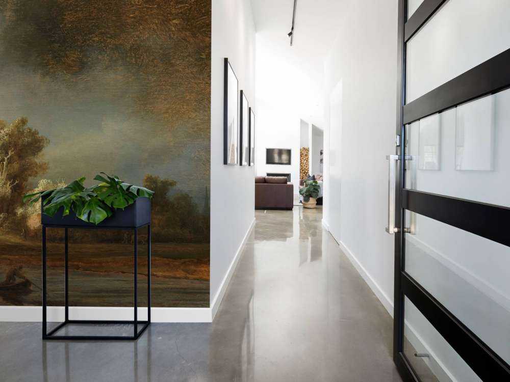 Landschaft mit Steinbrücke