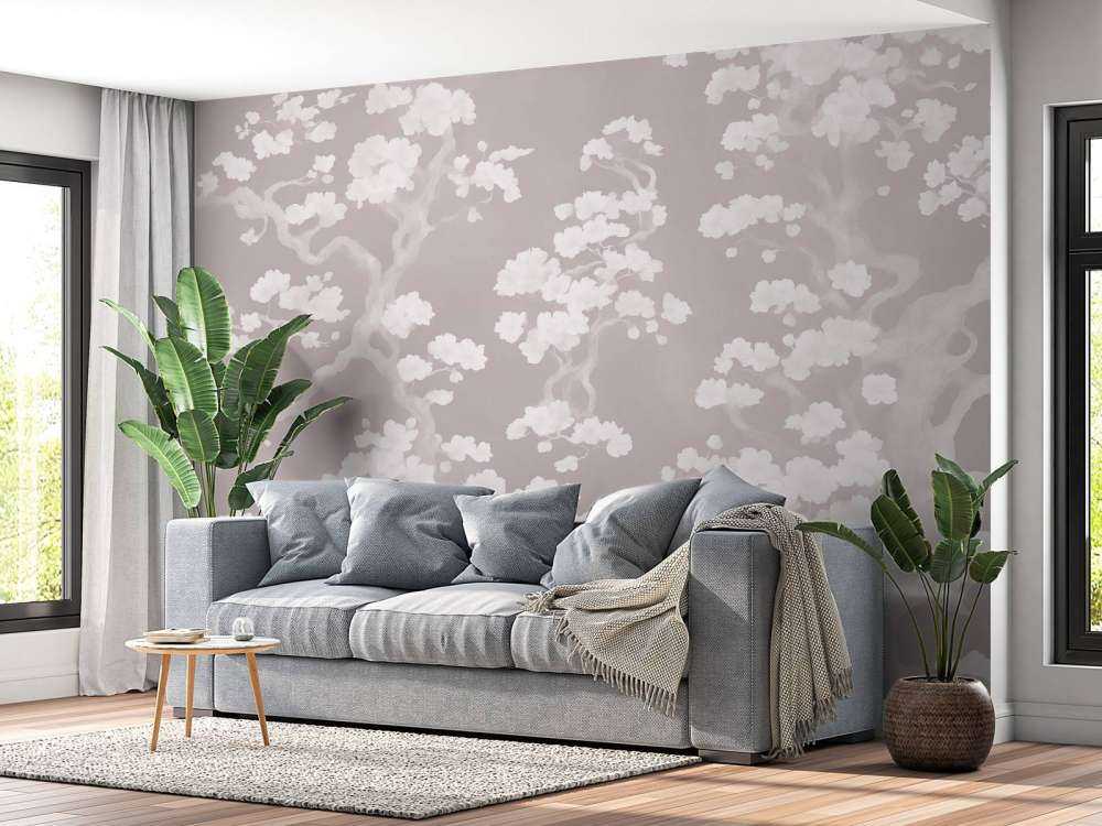 Wunderbarer blühender Wald - rosa