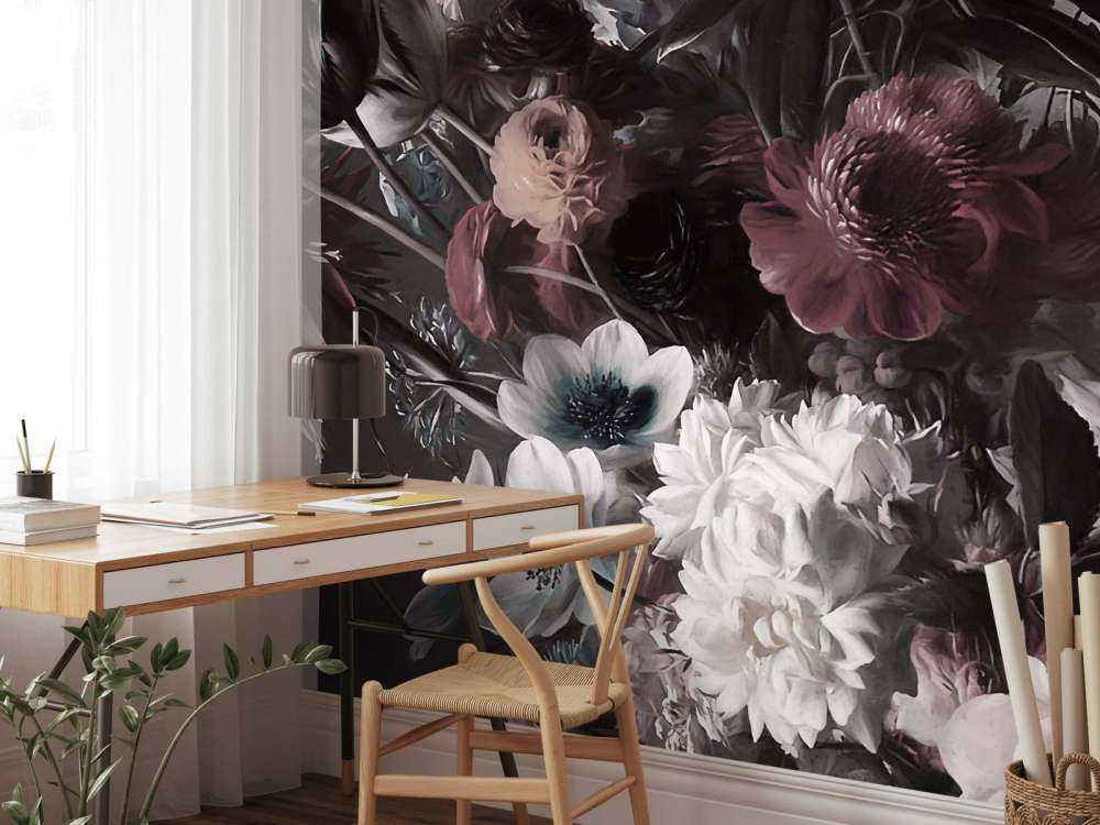 Großer Strauß mit Anemonen Orange