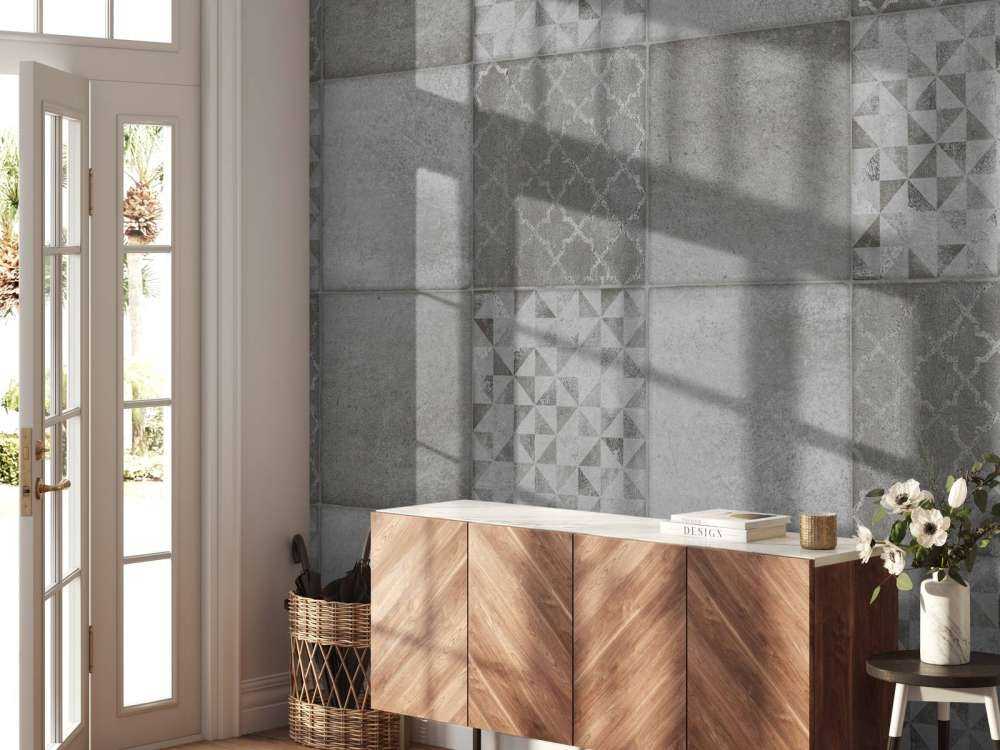 Graues Mosaik