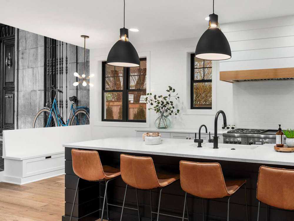 Altes blaues Fahrrad