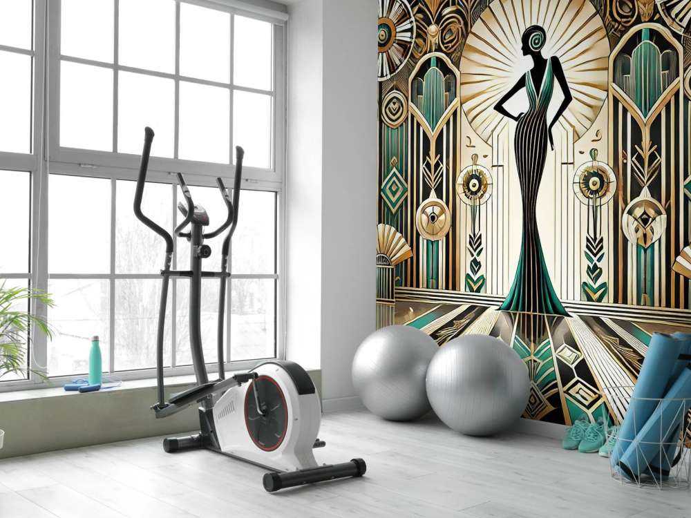 Vintage-Eleganz-Szene im Art Deco