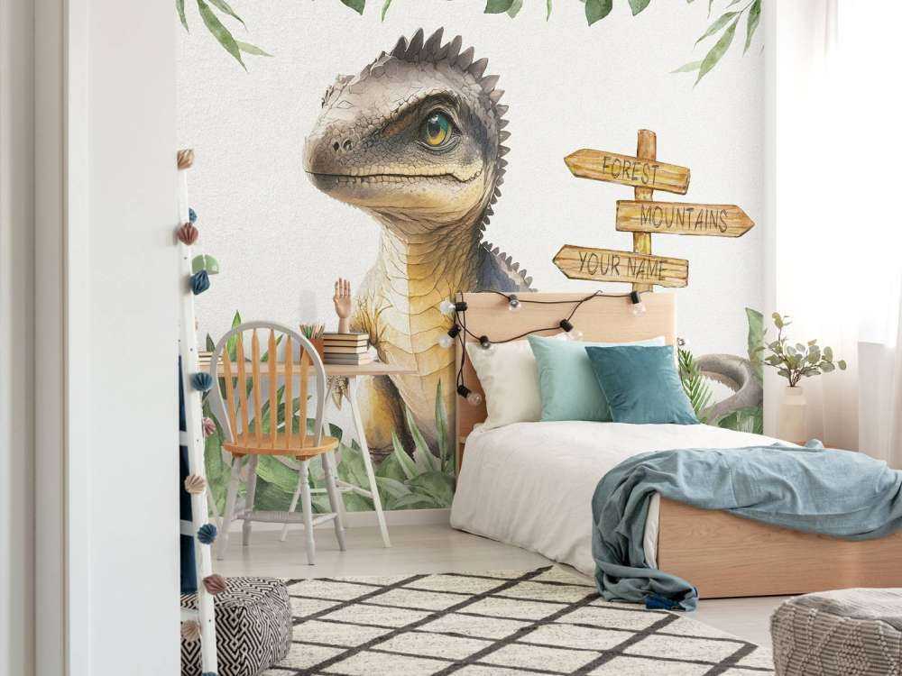 Baby-Spinosaurus im Dschungel