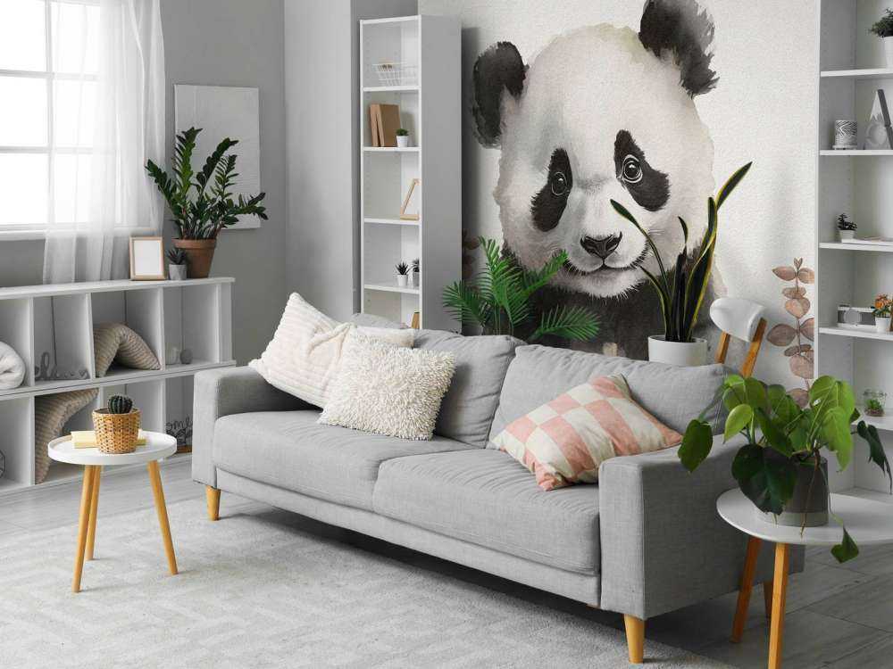 Kleiner Panda im Dschungel taupe