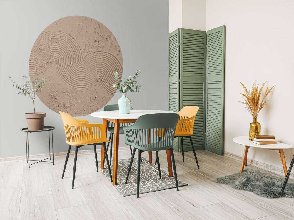 Zen Garden Textur in Taupe