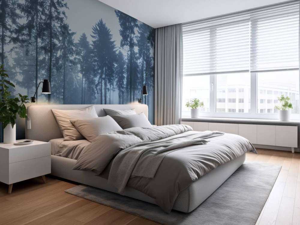 Die neblige Landschaft