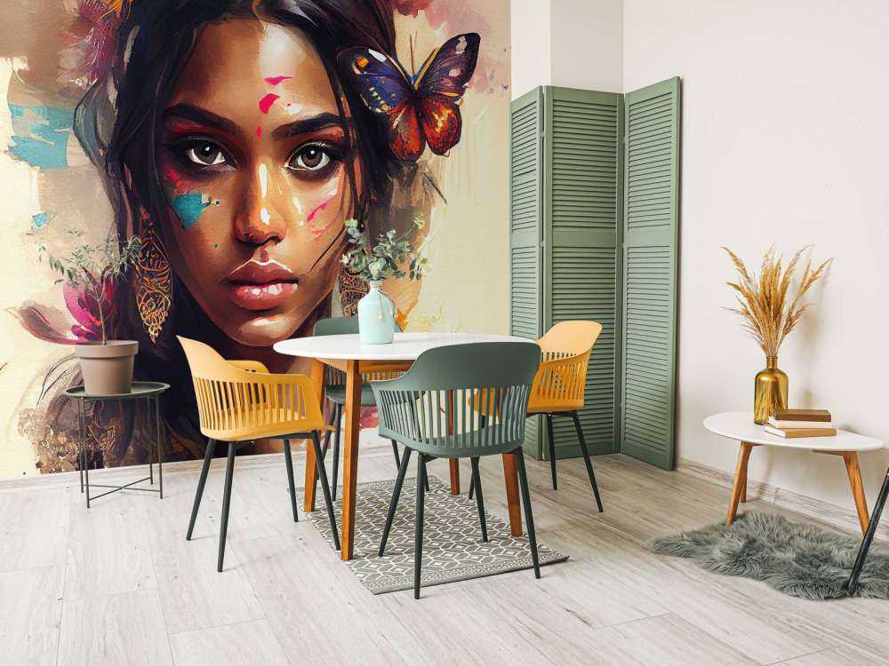 Watercolor Hindu Woman #1