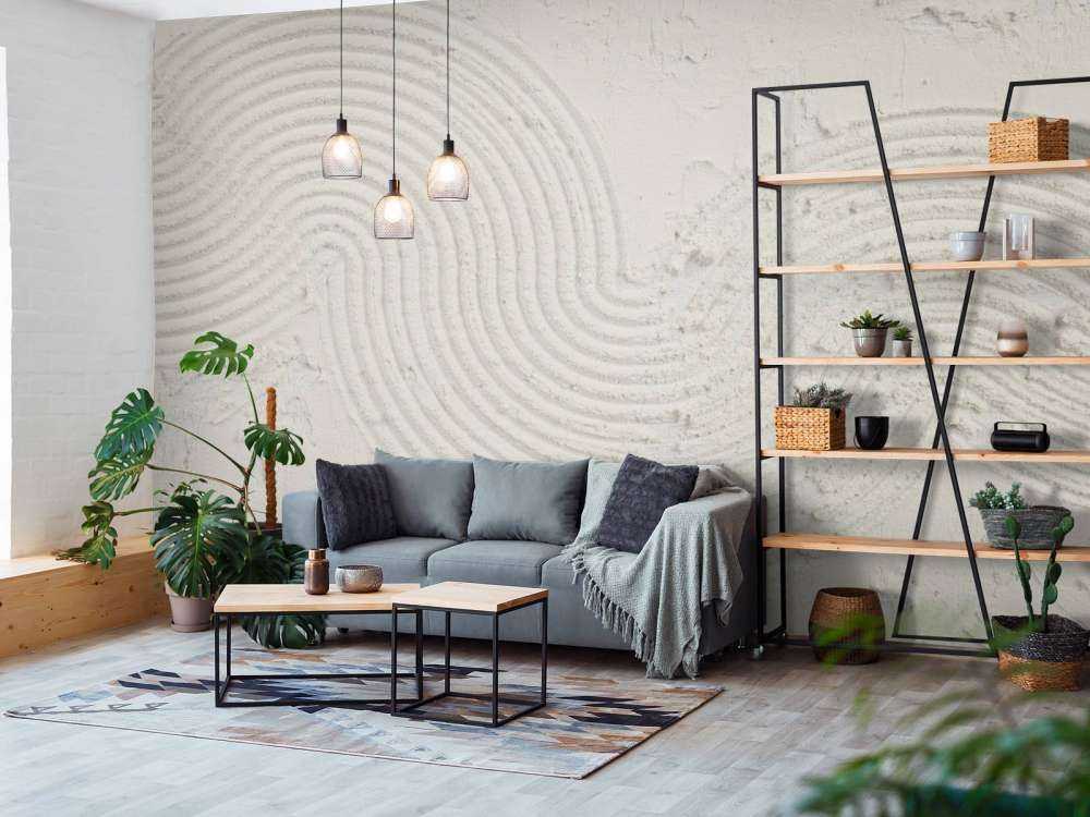 Texturkunst in Off-White
