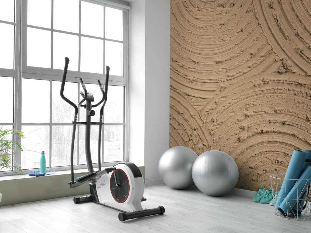 Zen-Kreise grobe Struktur in goldbraun