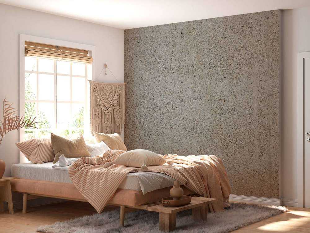 Beton mit groben Steinen
