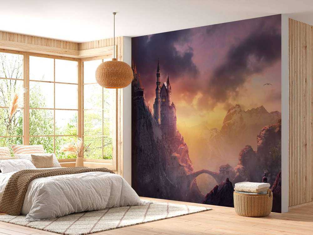 Schloss bei Sonnenuntergang