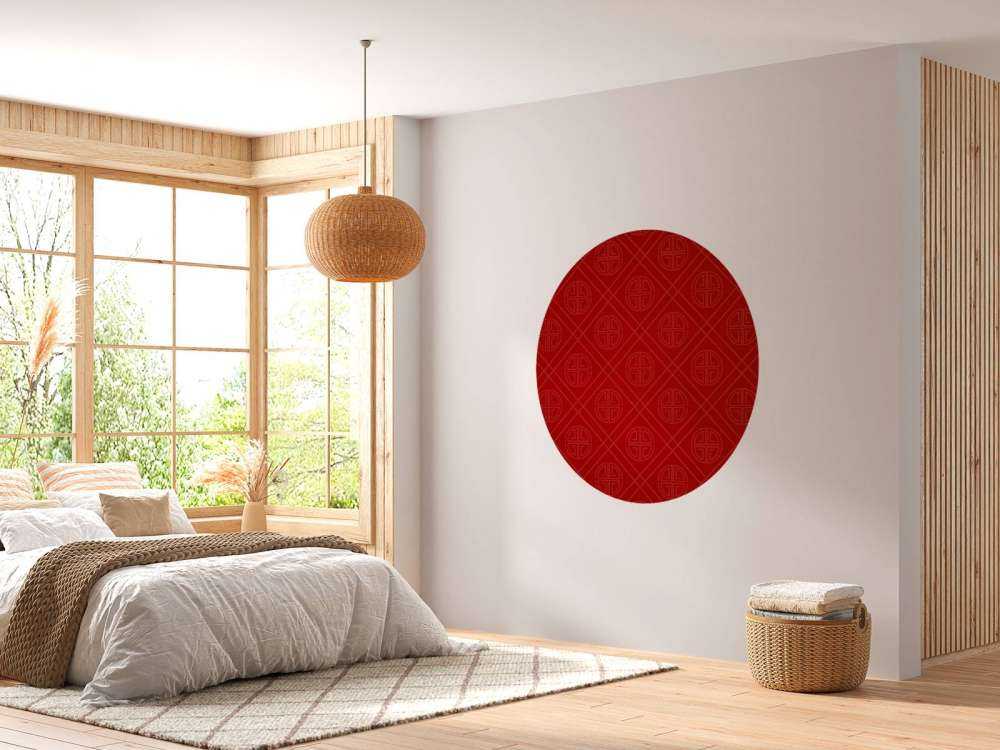 Rotes chinesisches Muster