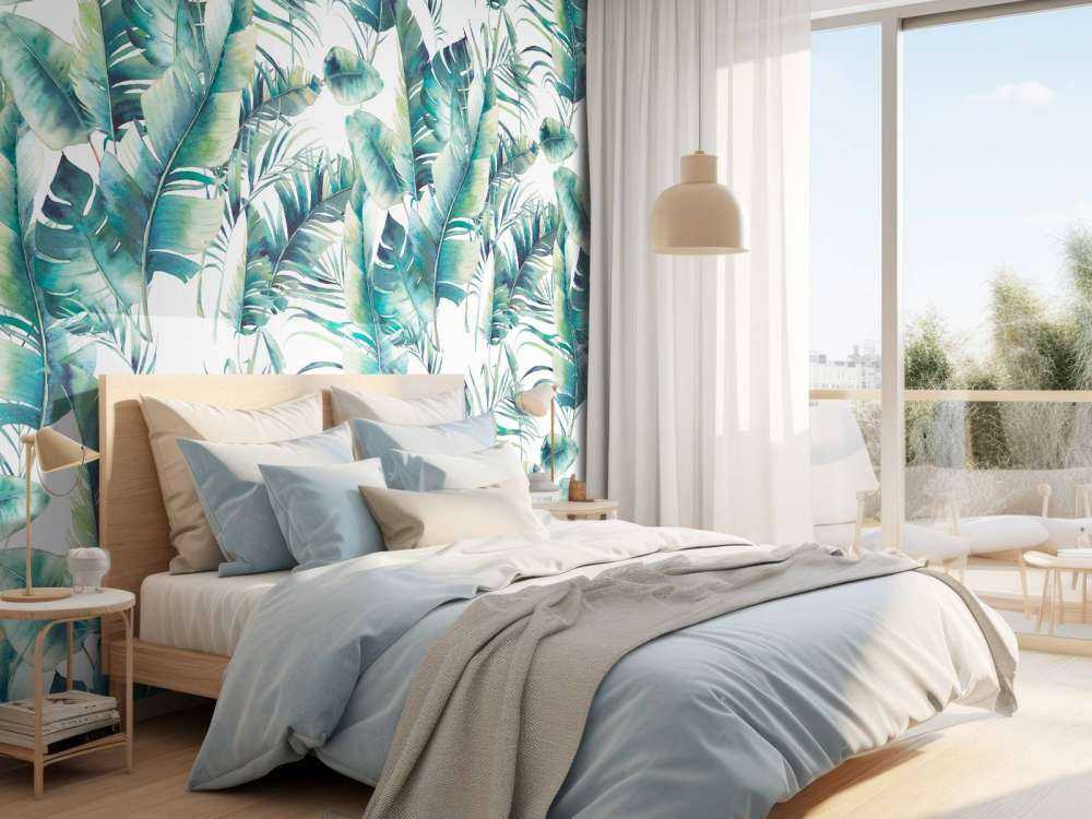 Palmblätter grün
