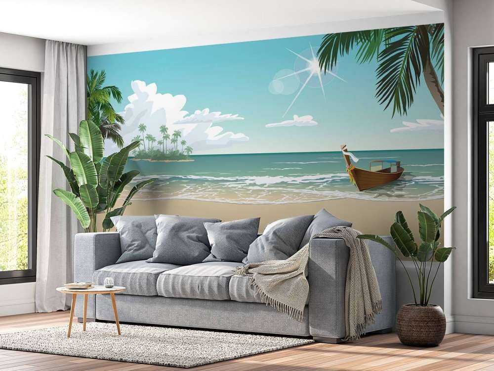 Blauer Sonnenstrand