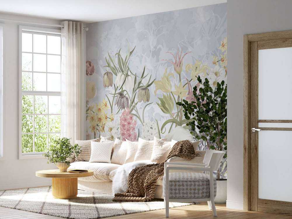 Frühjahrsblumen - Sanftes Himmelblau