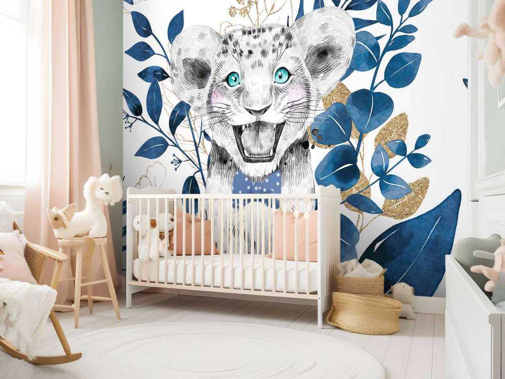 Blaues Dschungel-Löwin-Baby