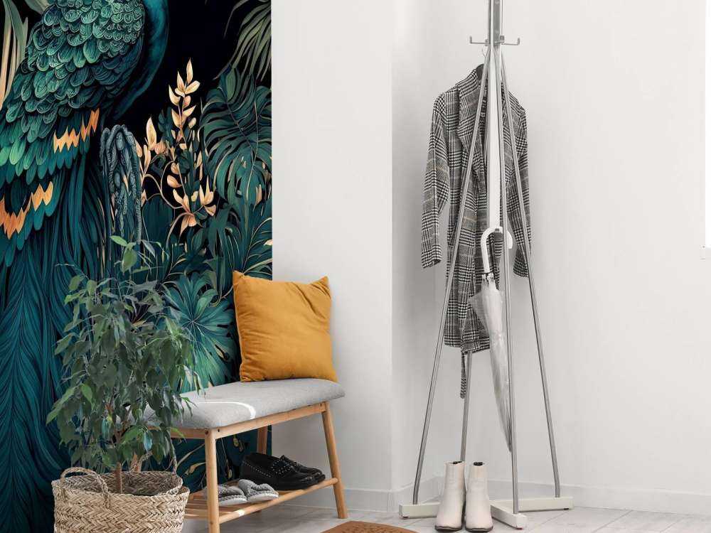 Nächtliche Schönheit des Pfauens