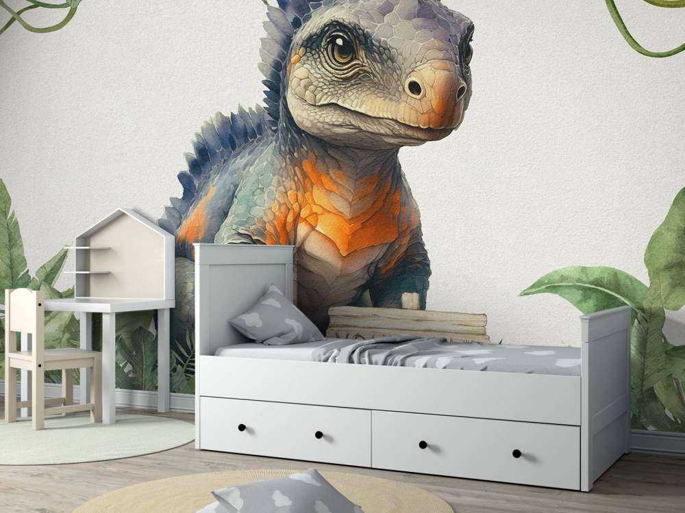 Baby-Ankylosaurus im Dschungel