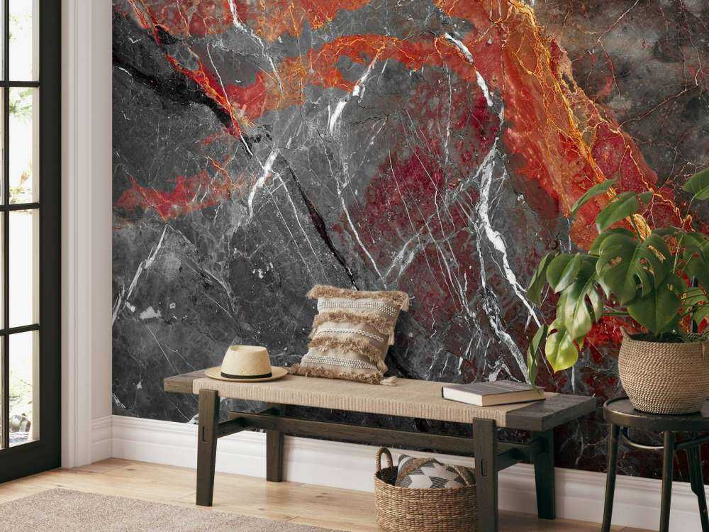 Marmor mit roten Adern