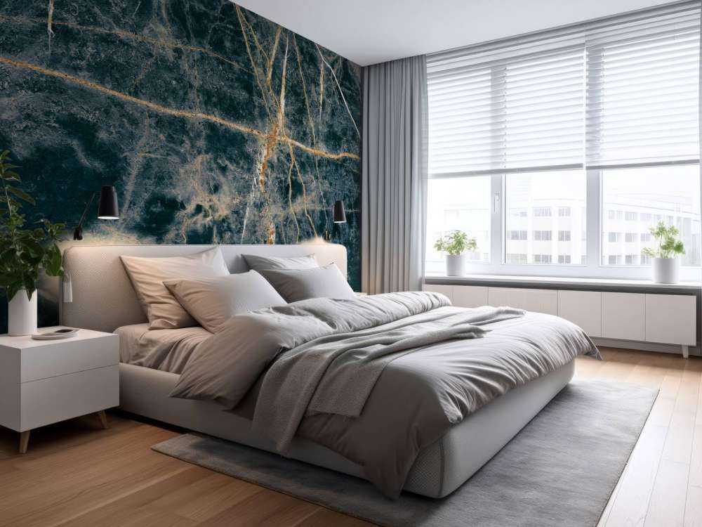 Robuster blauer Marmor