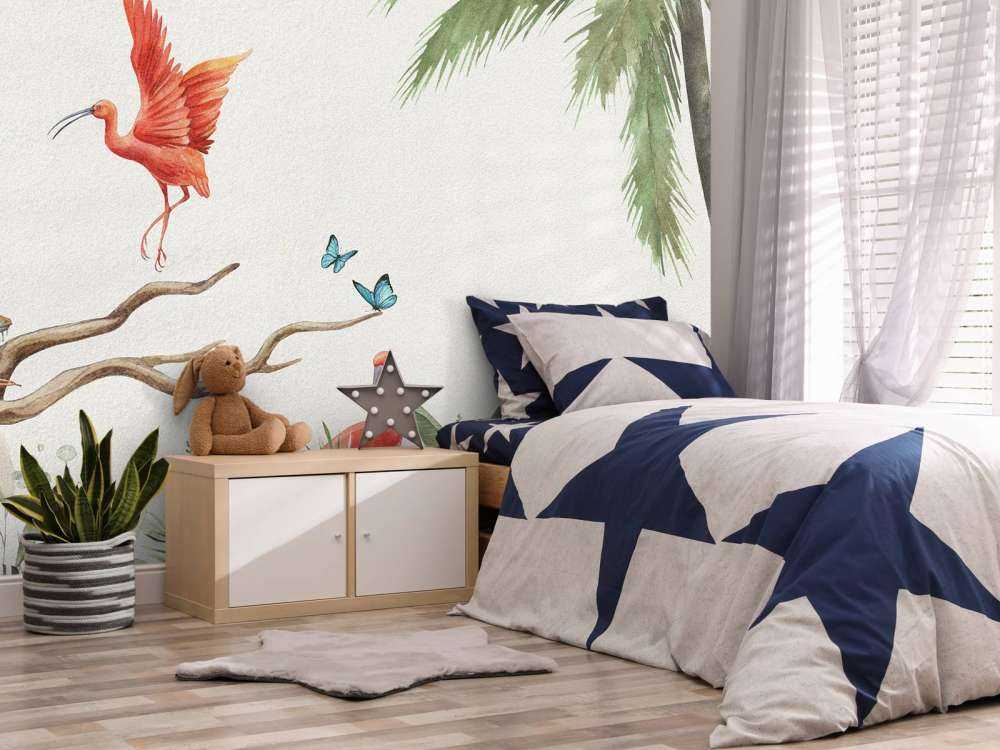 Zweig mit Dschungeltieren