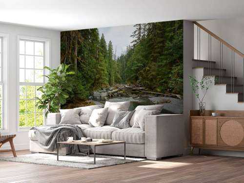 Fluss mit Staudamm