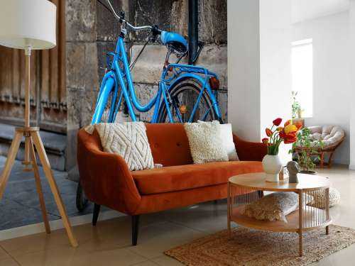 Blaues Fahrrad