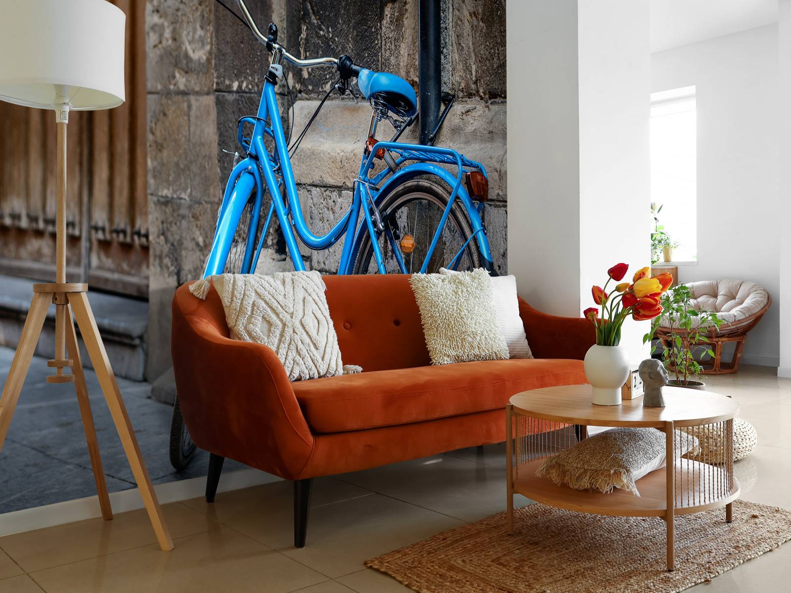 Blaues Fahrrad