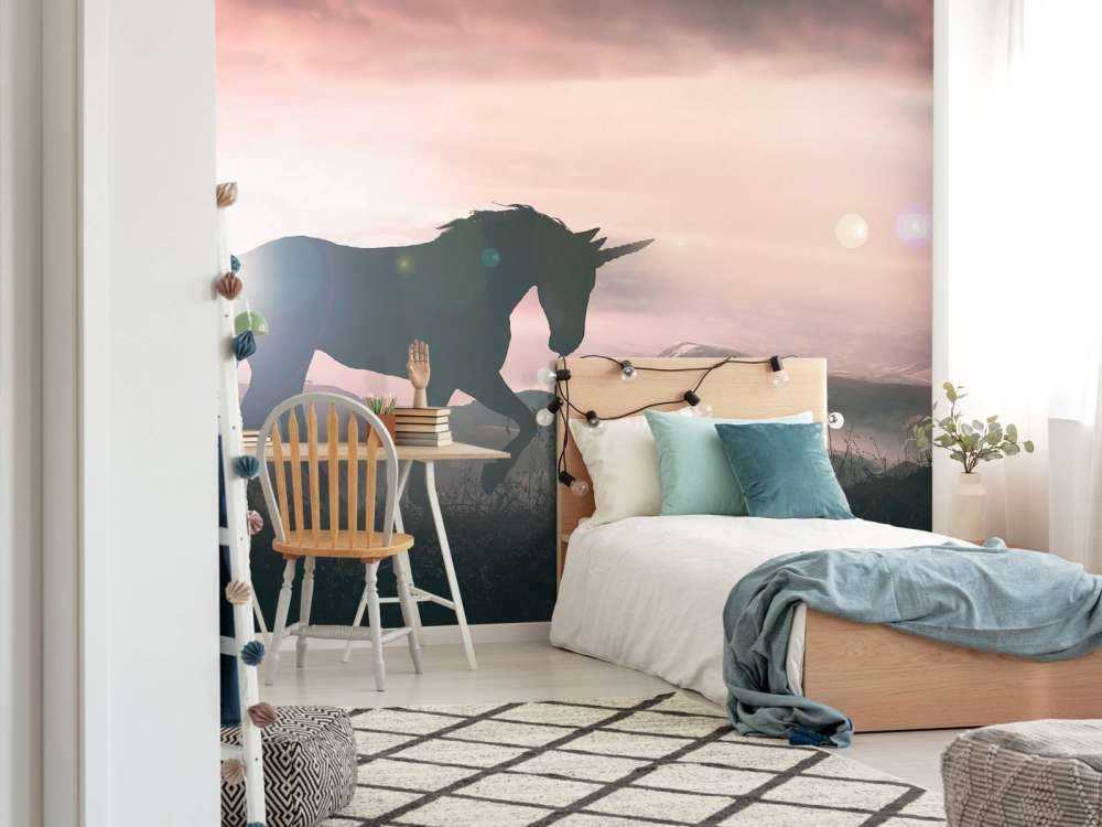 Einhorn bei Sonnenuntergang