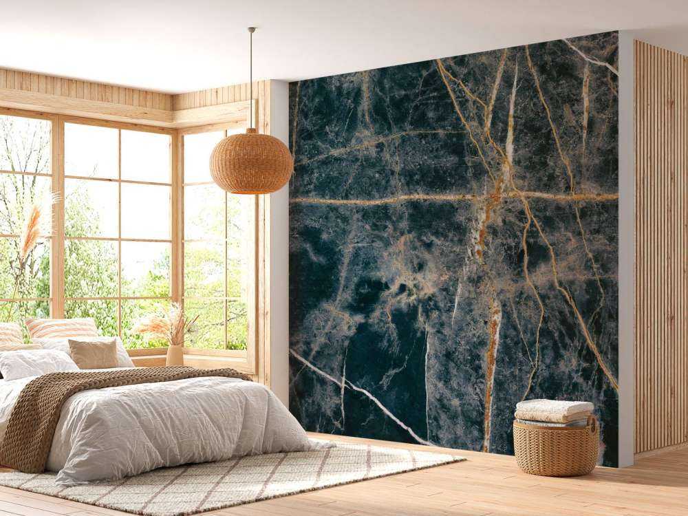 Robuster blauer Marmor