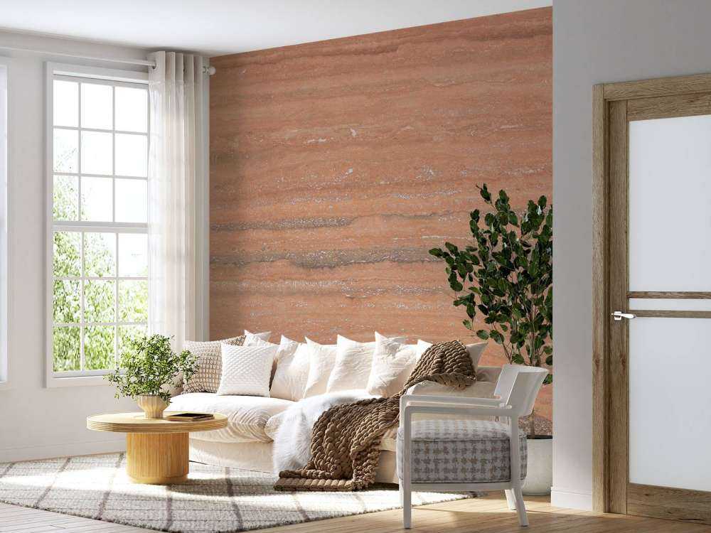 Marmor mit Terrakotta Farbe
