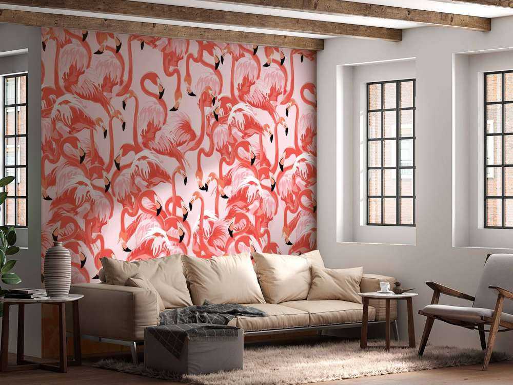 Exotische Flamingos