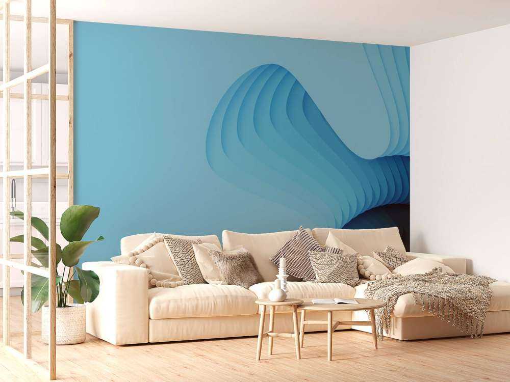 Abstrakt blau