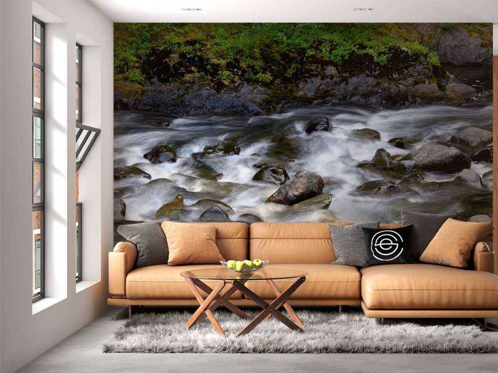 Fluss mit Felsbrocken 