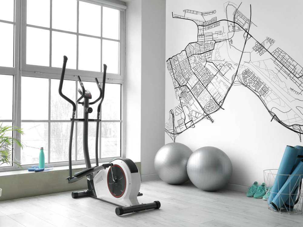 Karte Amsterdam Ost, weiß