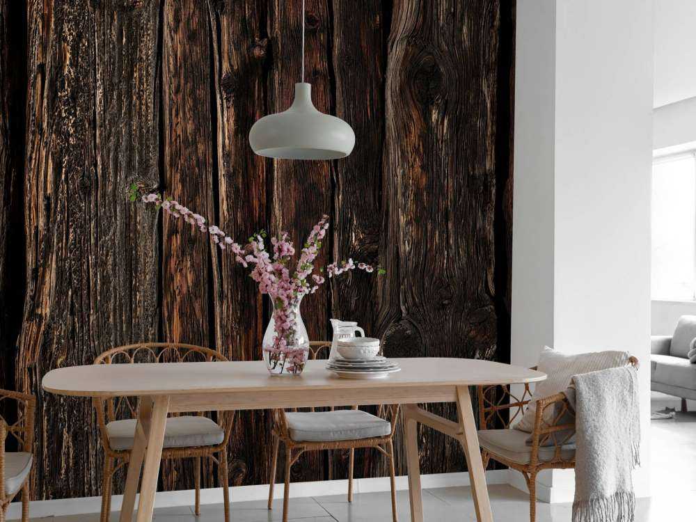Dunkles altes Holz