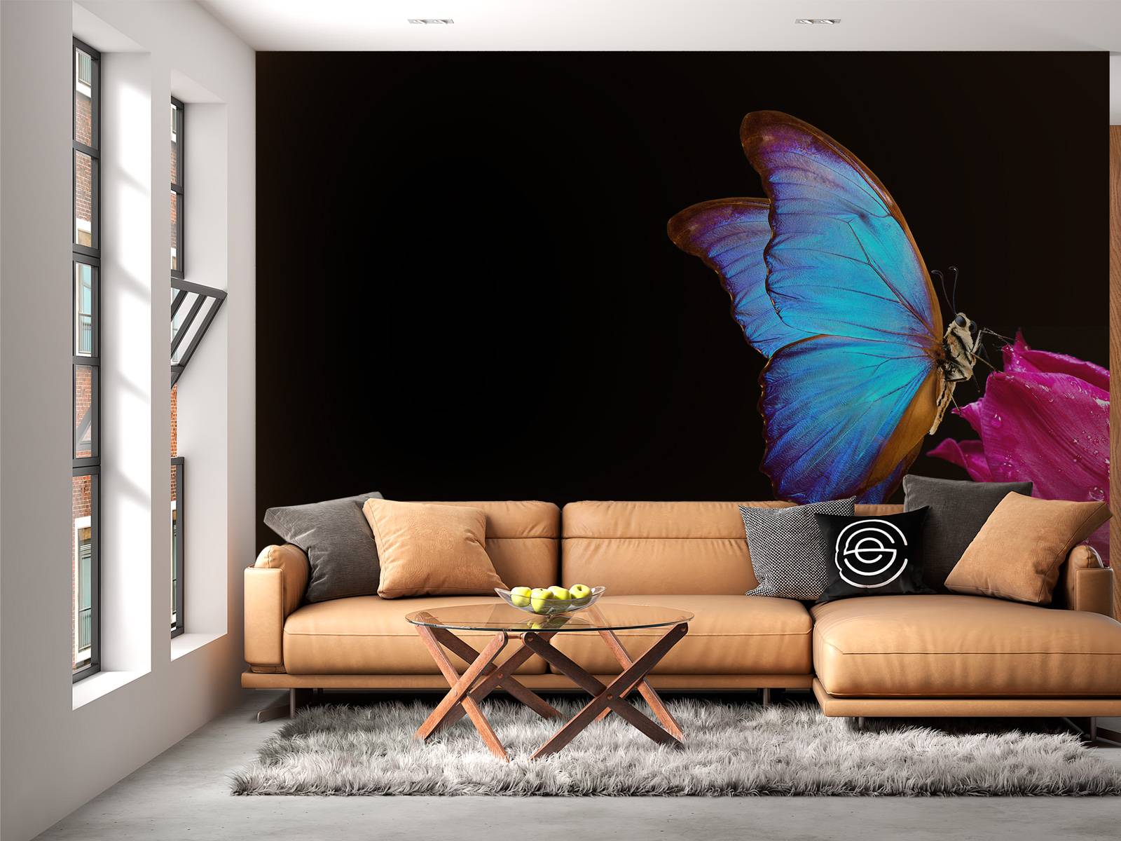 Schmetterling auf Tulpe