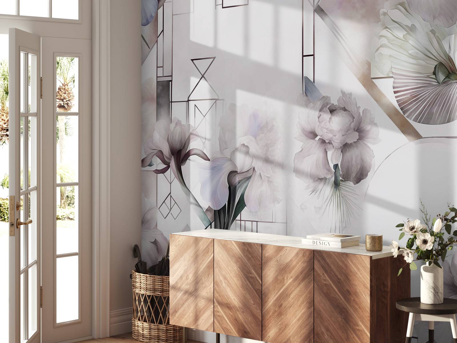 Aquarellgeometrie Beige