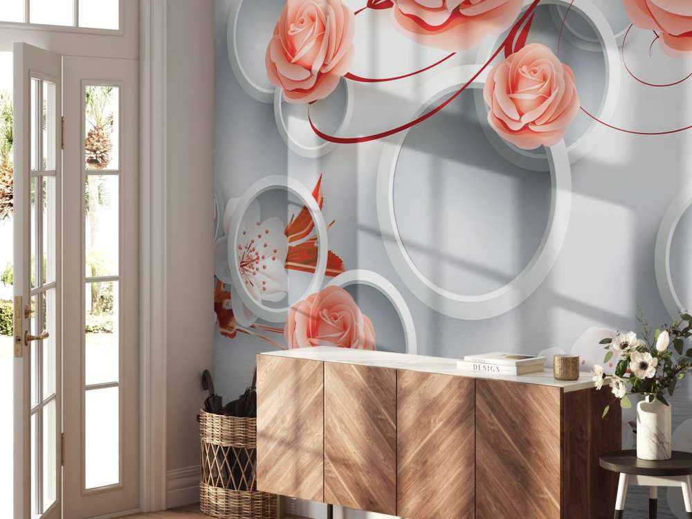 3D Kreise und Blumen