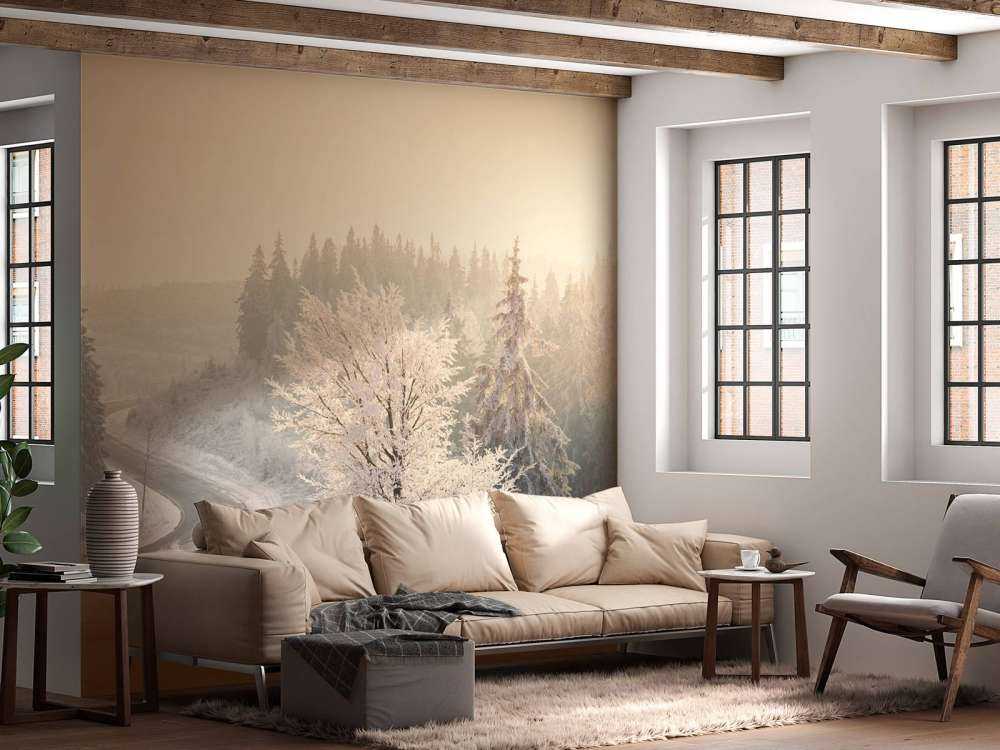 Bäume mit Schnee