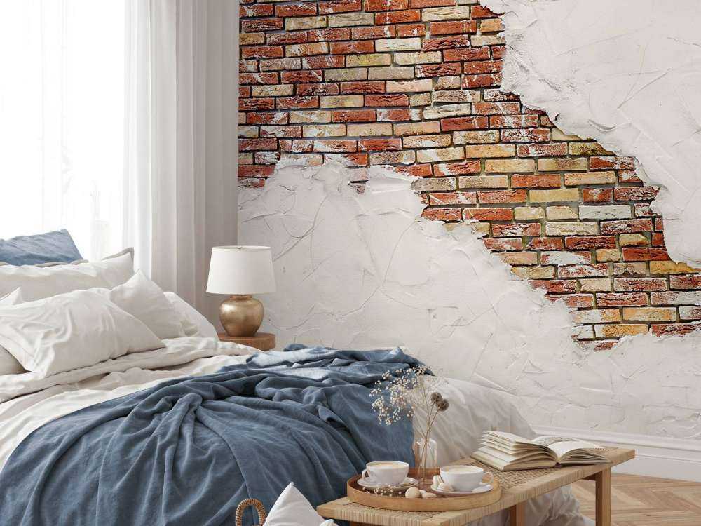 Wand mit Stuck
